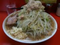 [ラーメン二郎]ラーメン二郎神田神保町店にて。大豚+生卵。(20110604)