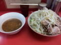 [ラーメン二郎]ラーメン二郎小岩店にて。大豚入り+つけ麺。(20110713)