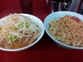 [ラーメン二郎]ラーメン二郎相模大野店にて。大ラーメン+お茶漬け～麺。(20110720)