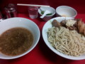 [ラーメン二郎]ラーメン二郎西台駅前店にて。大豚+つけ麺+小ネギ +生玉子。(20110801)