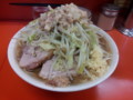 [ラーメン二郎]ラーメン二郎神田神保町店にて。大豚+生卵。(20110822)