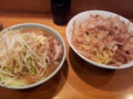 [ラーメン二郎]ラーメン二郎八王子野猿街道店2にて。大つけ麺+たまごかけつけ3。(20120