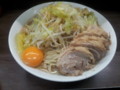 [ラーメン二郎]ラーメン二郎横浜関内店にて。大ぶた+生玉子。(20120330)