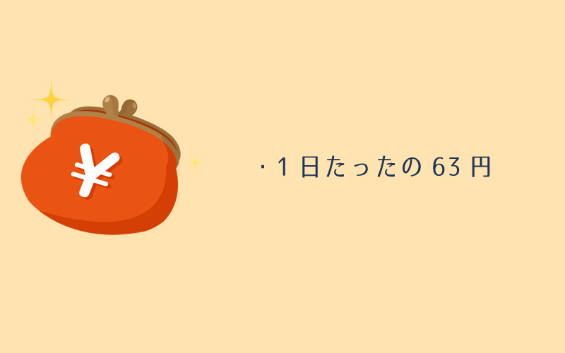 24時間連続運転でも1日たったの63円