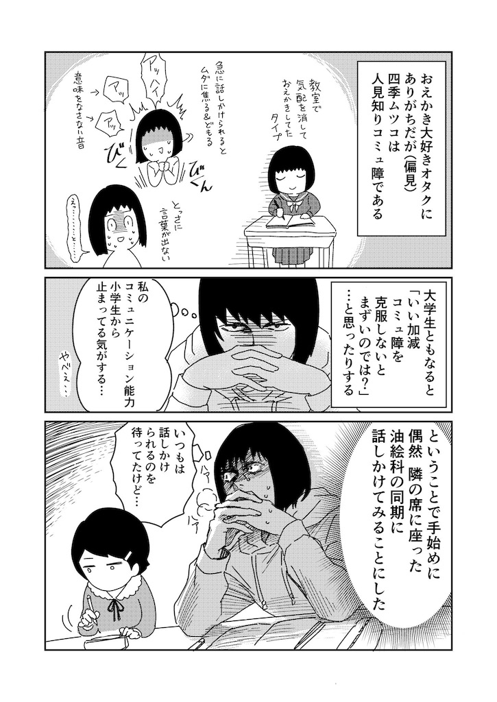 国公立美大生の日常4 四季ムツコの備忘録 漫画とか