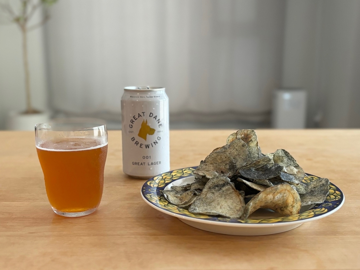 クラフトビール ポテチ イカスミ味