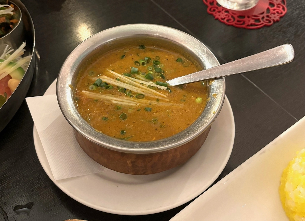 タージマハール　自由が丘　チキンカレー