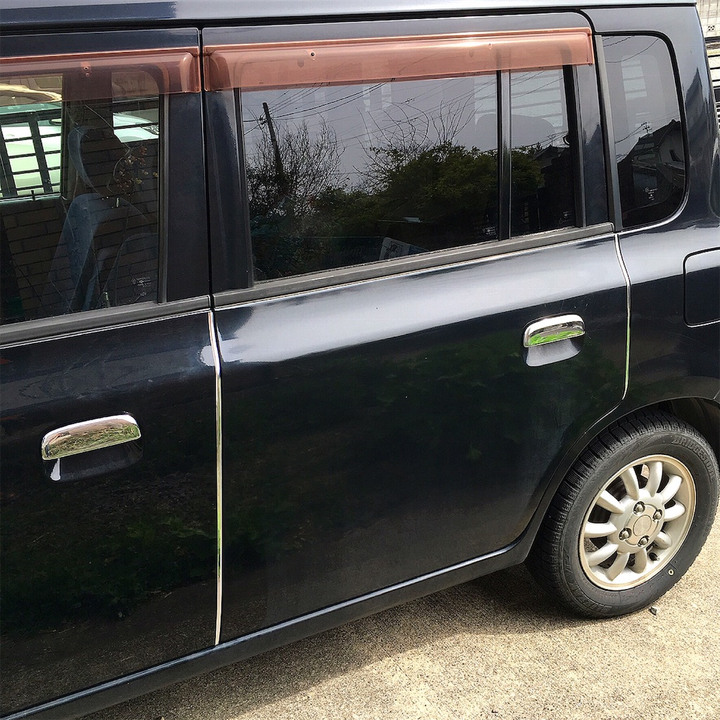 わたしの車イジり ドアエッジモール取り付け さよならラパン編 ねこしごと