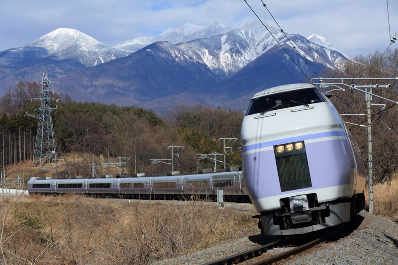 鉄道撮影 中央線 長坂－小淵沢 E351系 スーパーあずさ - ムン太