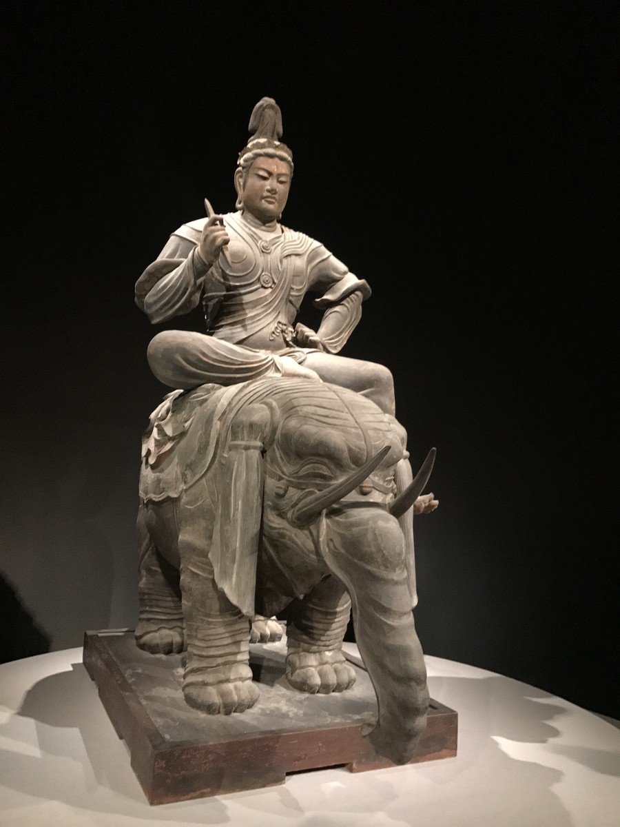 帝釈天騎象像 完成品フィギュア 東京国立博物館 東寺展 茶色