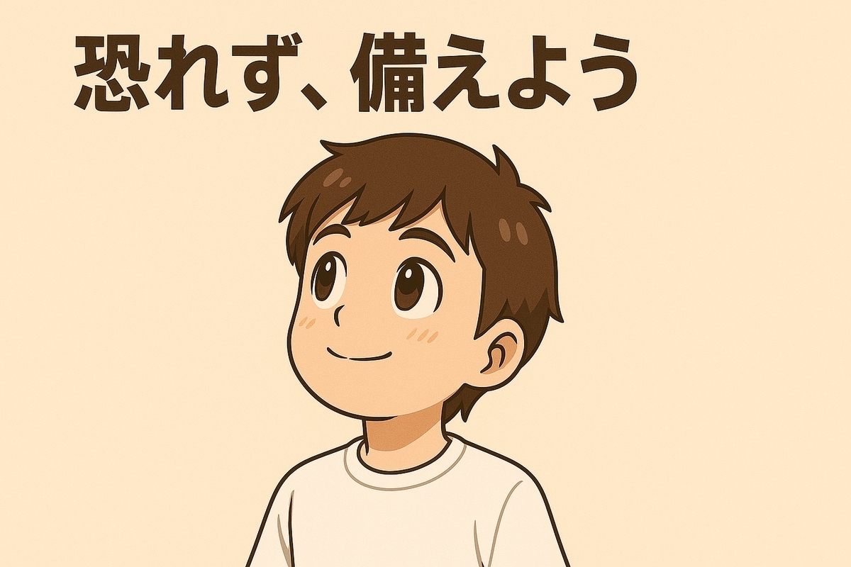 恐れず、備えよう