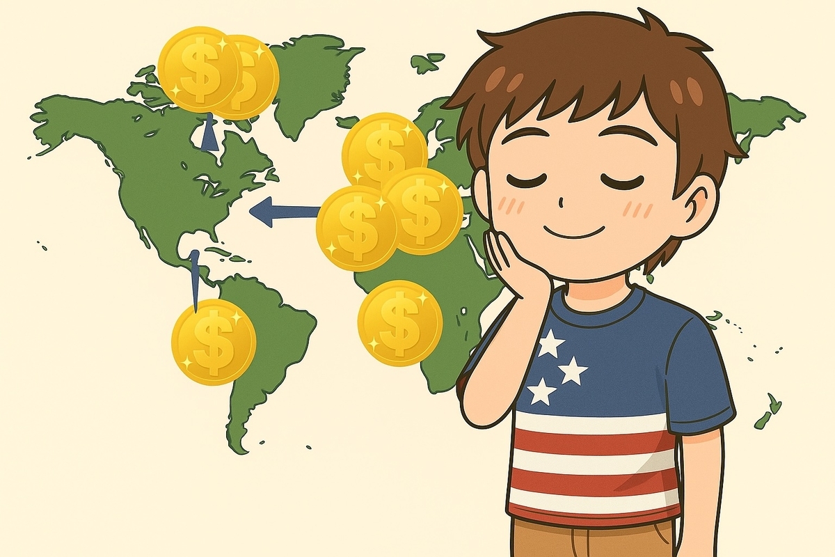 世界のマネーはアメリカに集中している