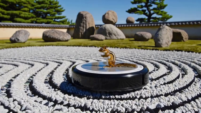 壁つき石庭