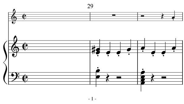 五線譜のページ数を示す前置符 点字楽譜はじめました