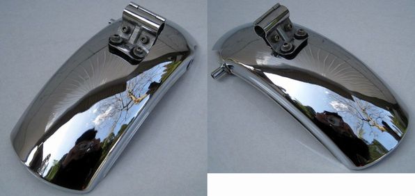 旧車 当時物 カワサキ KH 250 ☆ 純正 メッキ リアフェンダー マッハ