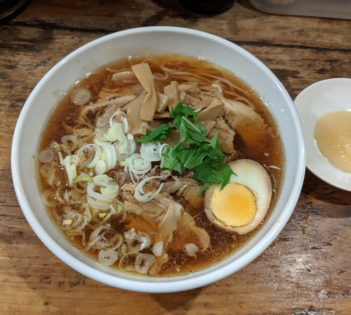 明大前　「すが田」　ニンニク中華そば　720円