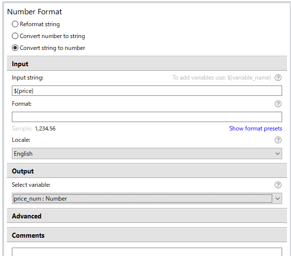 f:id:mutable_yun:20191110044040p:plain priceの値をString型からNumber型に型変換してprice_numに代入する設定が完了した画面