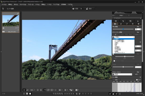 CANON DPP(Digital Photo Professional)のホワイトバランス