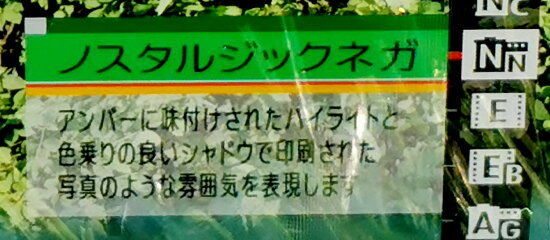 ノスタルジックネガ