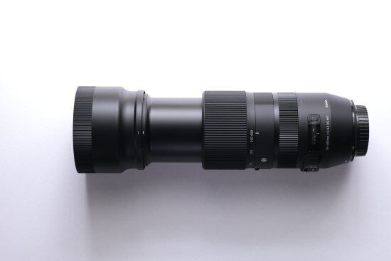 SIGMA100-400mm F5-6.3 DG OS HSM　焦点距離400mmの状態