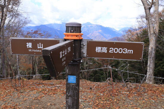 裸山の山頂