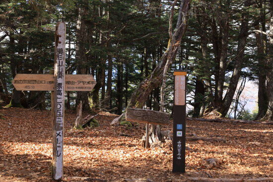 「櫛形山」の山頂