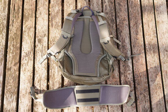 ヒップベルトは着脱可能！