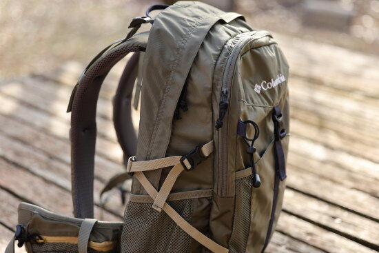 しっかりとしたショルダーハーネス