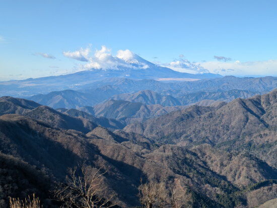 塔ノ岳山頂からの富士山