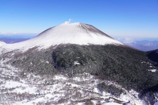 黒斑山付近からの浅間山