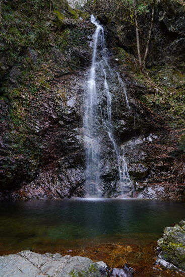 まったく氷爆していない払沢の滝