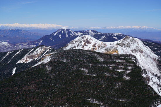 天狗岳や蓼科山など八ヶ岳の北部