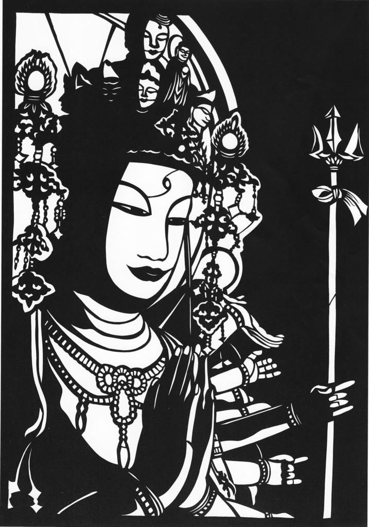 生幸姫専用】 切り絵 仏像 アート A4サイズ 生幸姫専用】 切り絵