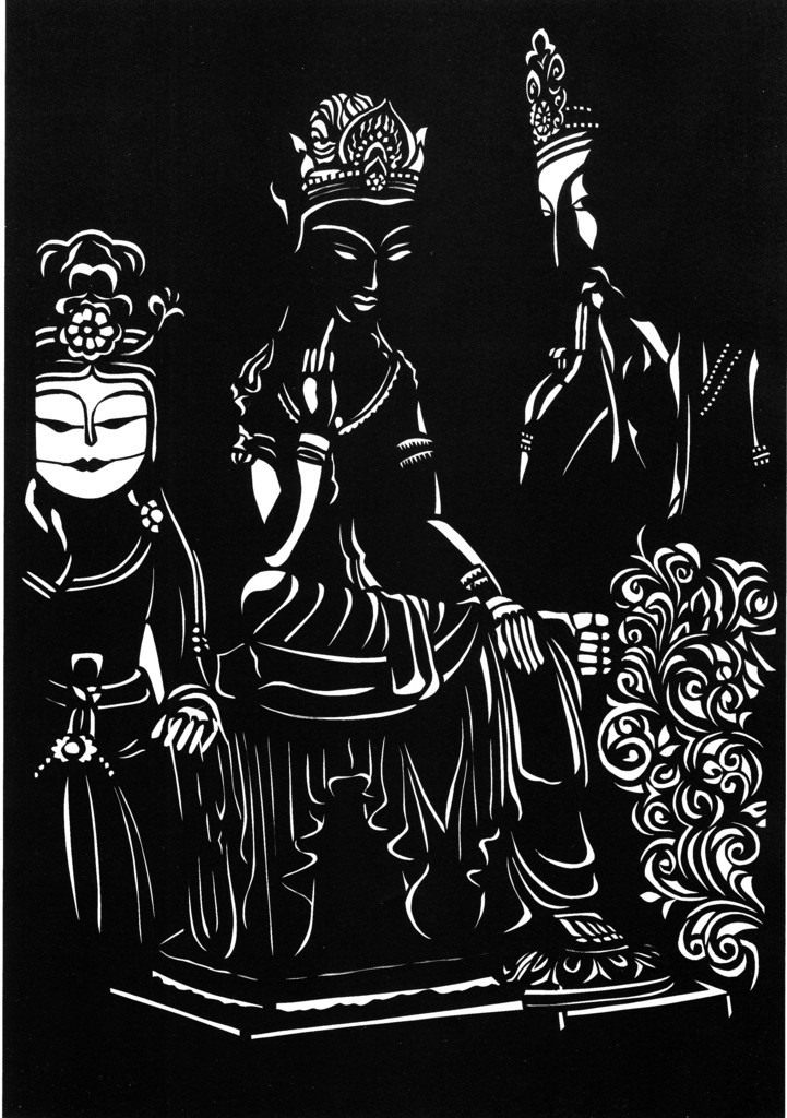 切り絵 de 仏像 -2018 小寒- - のんびり生きよう