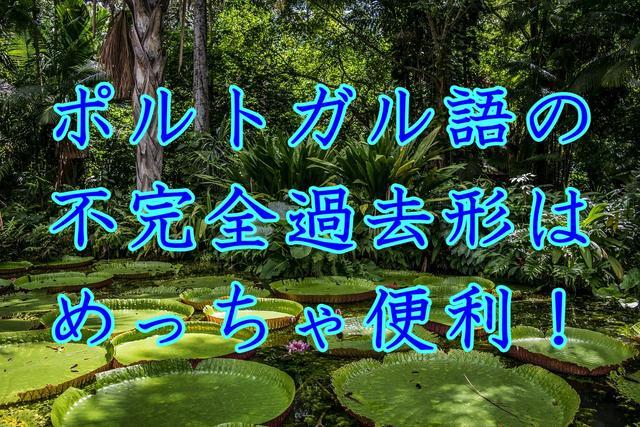 ポルトガル語の不完全過去形