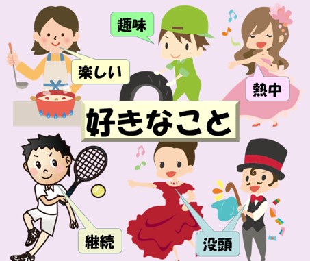 好きなことは、楽しくて持続している趣味ややりがい