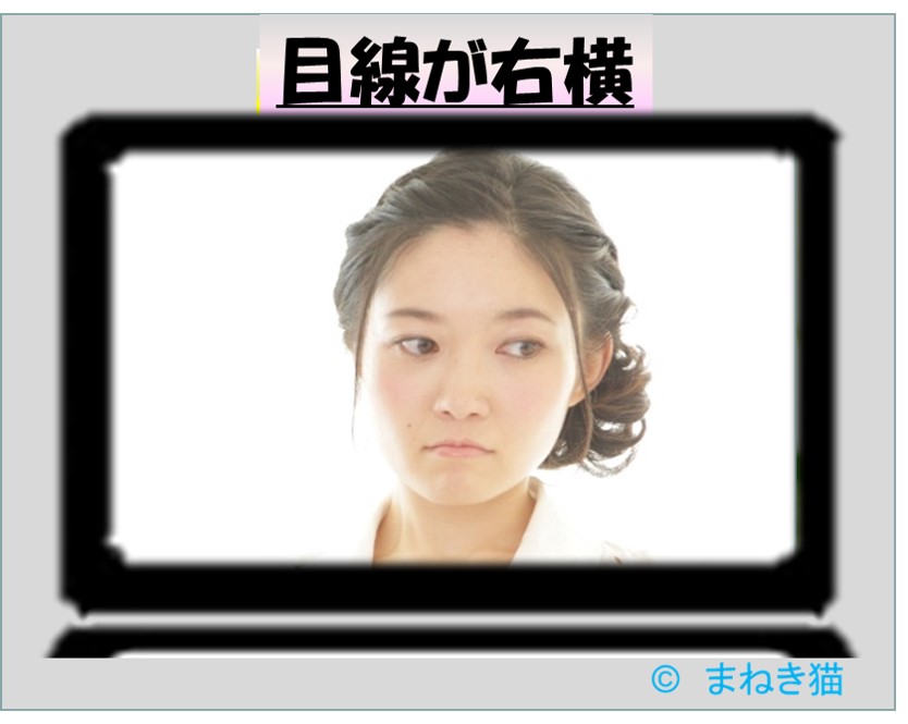 目が右横に動くと体験的聴覚が働いている