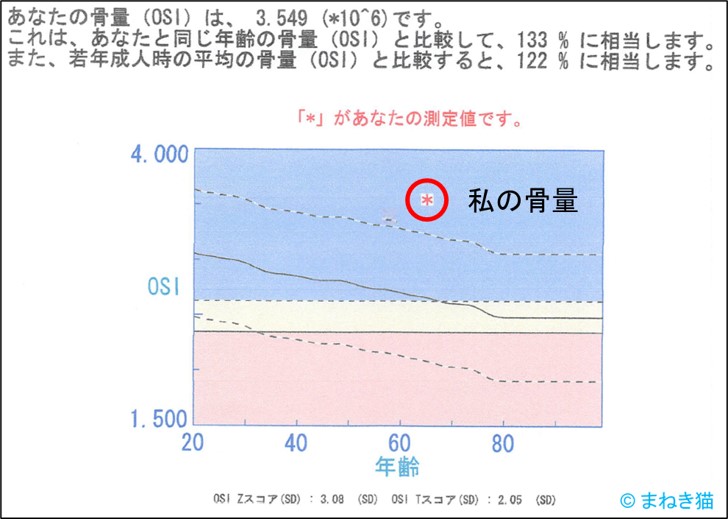 2-6-骨密度の測定値