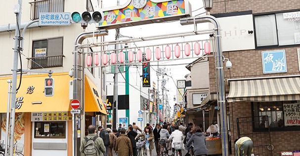 砂町銀座の入り口の画像