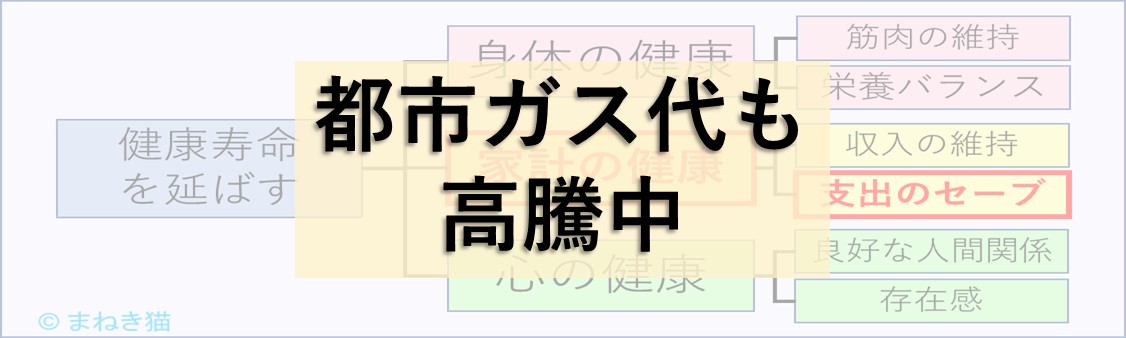 都市ガス代も高騰中