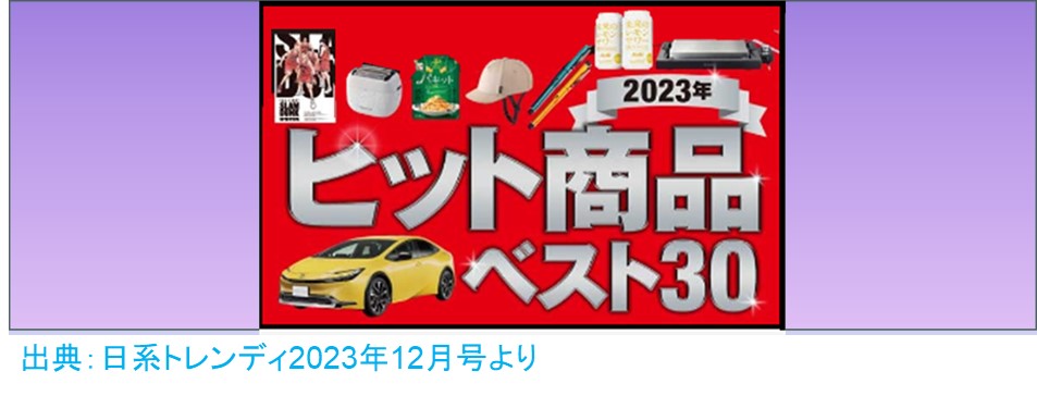 ０－表紙－日経トレンディ2023年12月号ヒット商品ベスト３０