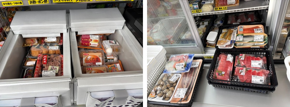 ２－いなげやのとくし丸ー販売品目冷蔵品や生鮮食品