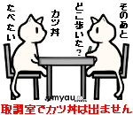 取調室でカツ丼はでません