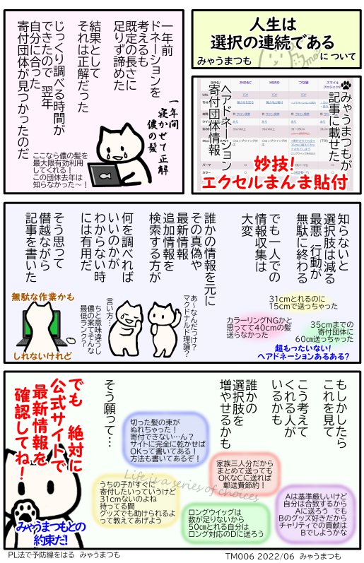 ヘアドネーション03ETM006知ることで選択肢が増える