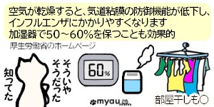 202301部屋が寒い時の身体への影響　インフルエンザと湿度