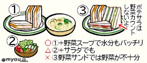 ETM039サンドウィッチ11カツサンドには野菜スープがあると嬉しいな