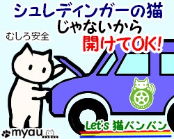 202406猫バンバン01シュレディンガーじゃないから開けてOKボンネット