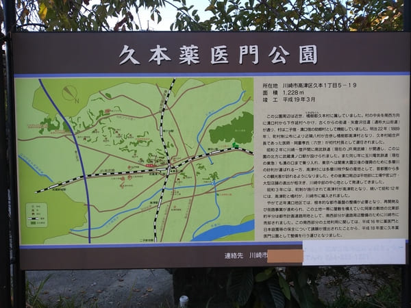 久本薬医門公園参考(2期OP#30-32)案内板天体戦士サンレッド聖地写真