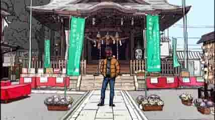 溝口神社拝殿(2期OP#40)天体戦士サンレッド聖地m