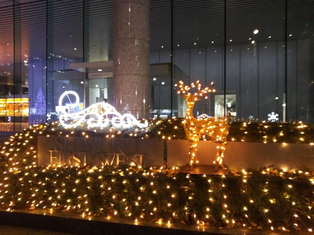 新宿ファーストウエストトナカイ　クリスマスイルミネーション2024